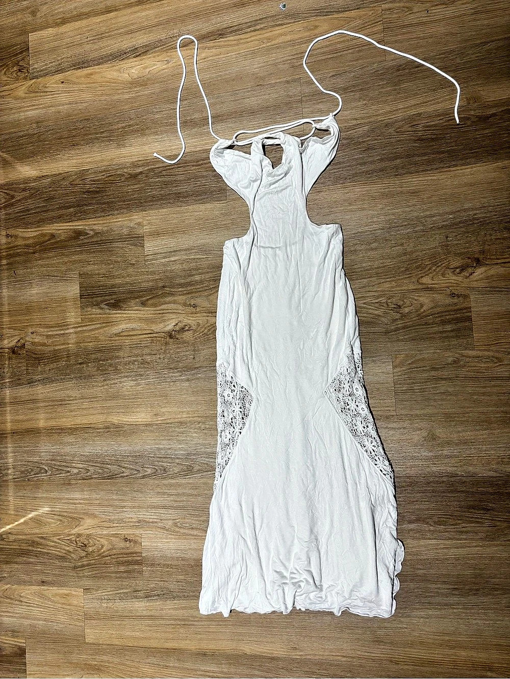 VENUS White Lace Maxi Dress Size Small Like New